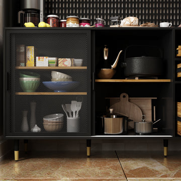 72.3 Multi-Storage Freestanding Kitchen Pantry - FUFUGAGA