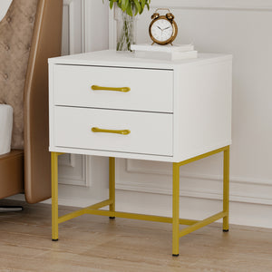 Nightstand Modern Bedside Table with Solid Wood Legs Minimalist Versatile End Table Side Table