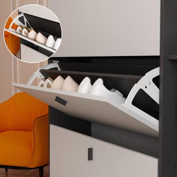 Shoe Cabinet Metal Handle 3-Drawer 3-Compartment — FUFUGAGA