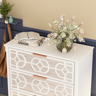 Mirrored Chest Bedroom Nightstand Sideboard with 3 Drawers