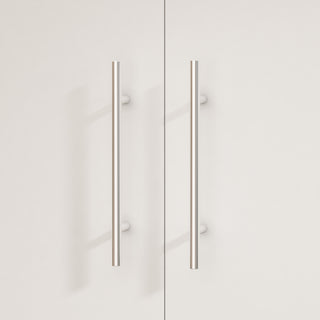 2-Door Wardrobe Cabinet with 1 Drawer Armoire for Bedroom Storage