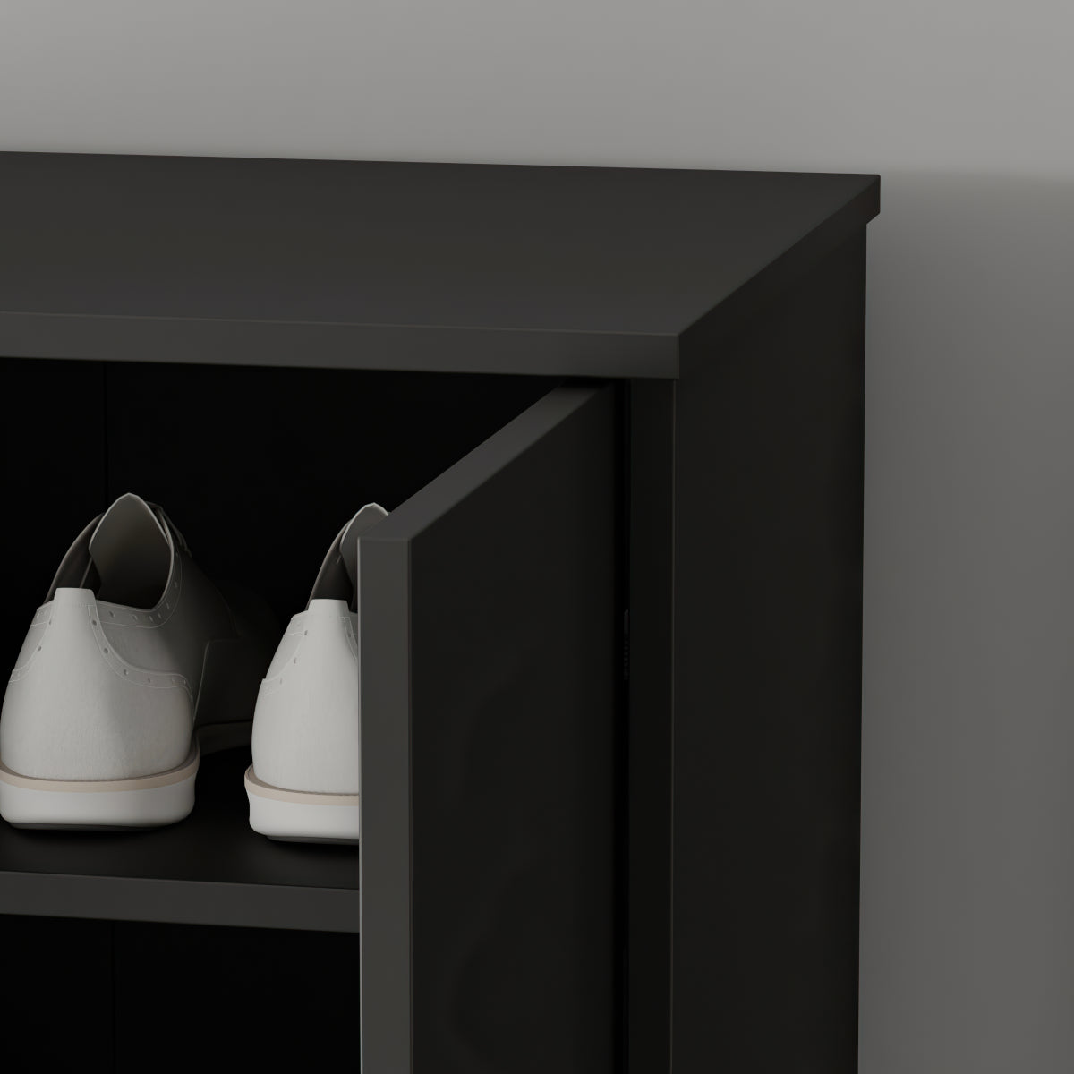 Shoe Cabinet 2-Door With Wheels — FUFUGAGA