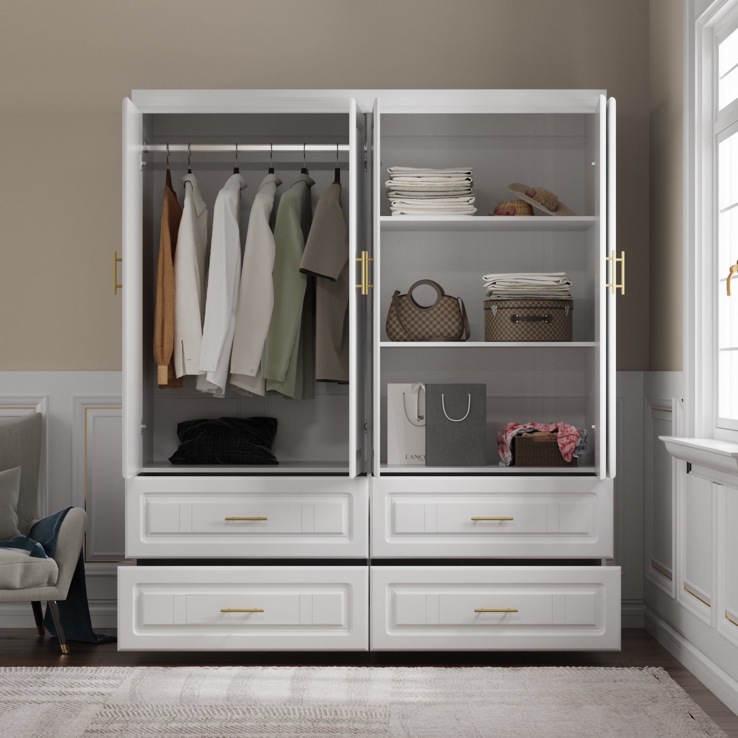 Armoire penderie Lazar  Closet design, Furniture, Home furniture