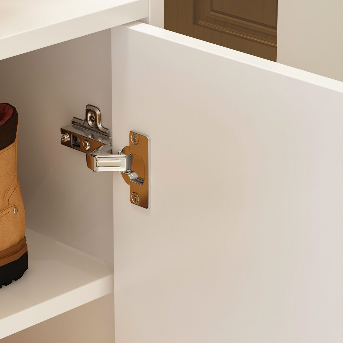 Shoe Cabinet with 2 Flip Drawers Entryway Shoe Rack Shoe Organiazer with 1 Door