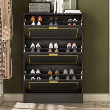 Shoe Cabinet 3-Flip Drawers— FUFUGAGA