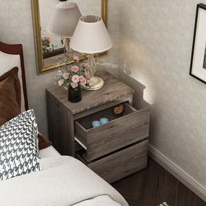 2-Drawer Chest Dresser Sideboard Night Table in Bedroom