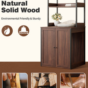 Large Litter Box Enclosure Wood Cat Washroom for Self Cleaning Litter Box