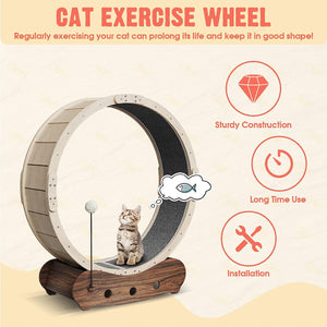 Cat Treadmill Cat Exercise Wheel Running Wheel for Indoor