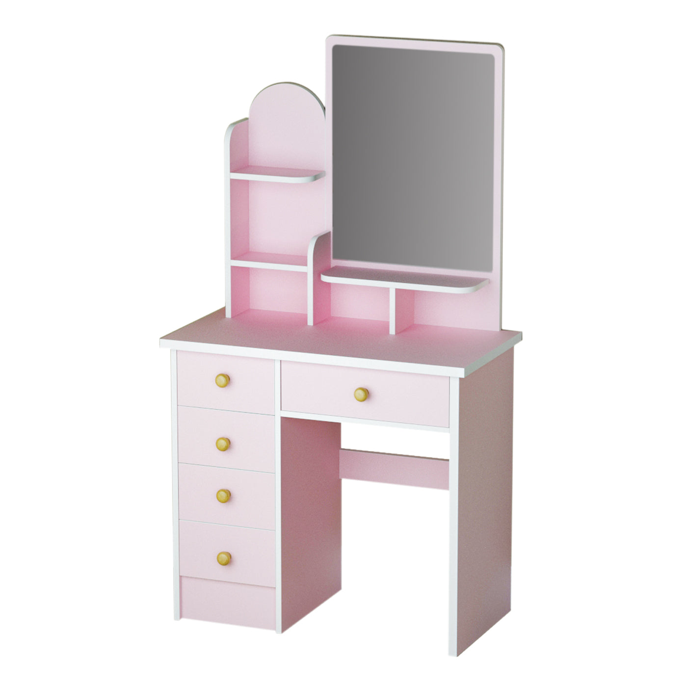 Makeup Vanity Dressing Table Dresser Set with 5 Drawers
